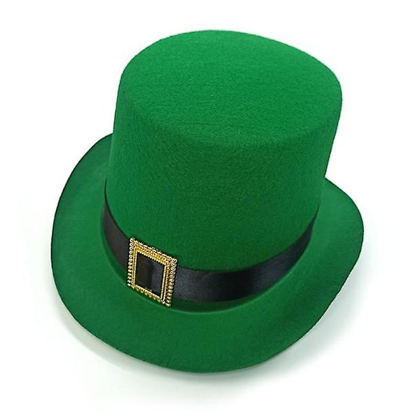 St Patrick's Day Leprechaun Hat med metallspänne