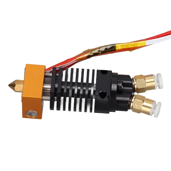 2 i 1 ut Hotend Kit 2 Färg Metall 12V 3D Skrivare Extruder med Silikonhölje Skruvar för Ender 3 för CR10S Pro12V
