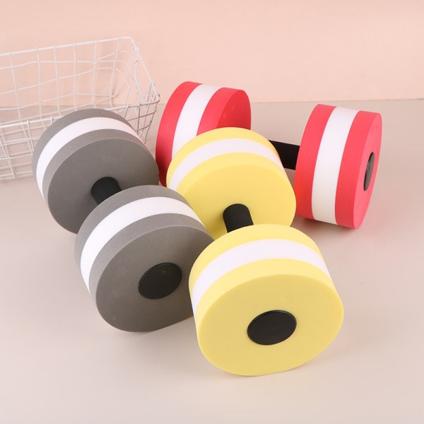 PC EVA Vattendumbbells Automatisk Flytande Skum Dumbbells Grå Gray