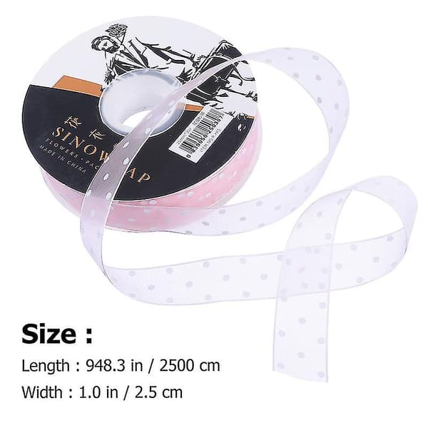 1 rulle Polka Dot Gavebånd