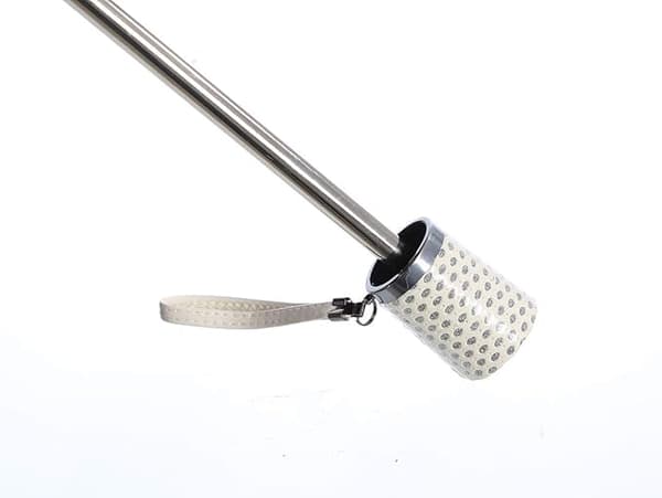 Damspets 2 vikbar UV-parasoll Snö/Regn/Sol Paraply Broderi Bröllopsparaply