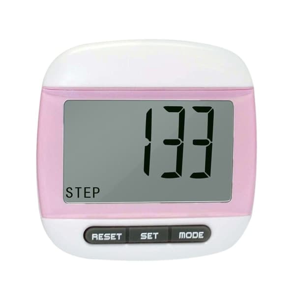 LCD Steppteller Kilometer ROSA Rosa Orange