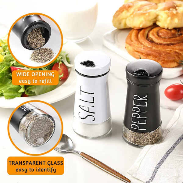 Suola- ja pippurimyllysetti, 2 kpl suola- ja pippurimyllyä, suola- ja pippuripurkit keittiöön, grilliin, retkeilyyn, ravintolaan, ruokapöytään (pyöreä) 100ml red set