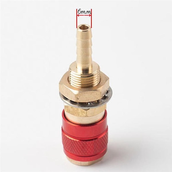 2 stk. 8mm Vandkølet Vandadapter Hurtigkobling Fi