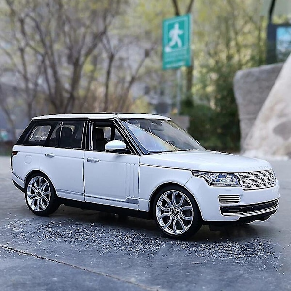 1:24 Range Rover Suv Leikkiauto Metalli Valettu Malli Miniatyyrimittakaava Leikkiautoja Lapsille White