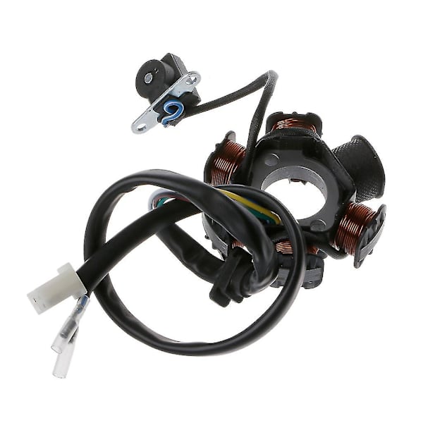 1 st 6-polig 5-trådig tändspole stator för Gy6 125cc 150cc scooter Atv