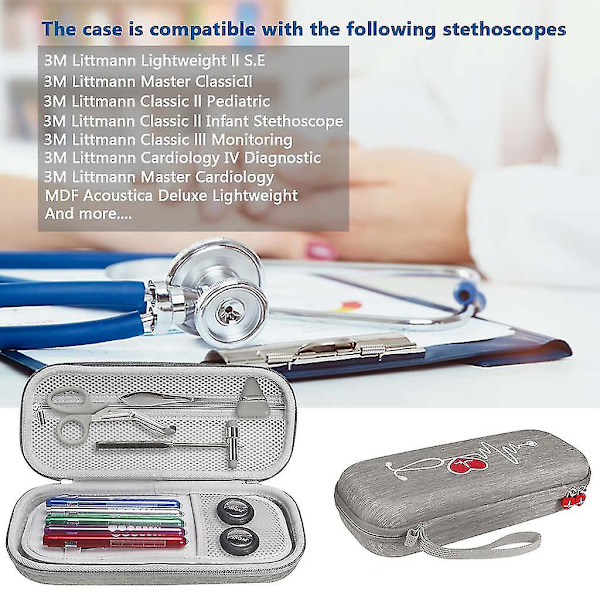 Stetoskooppi Kestävä Kuljetuskotelo 3M Littmann Classic III Stetoskoopille