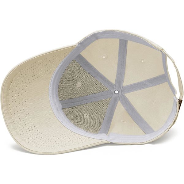 Baseballkeps Casual Unisex 6 Panel Justerbar Bomull Enfärgad Sport Solhatt One Size C Beige
