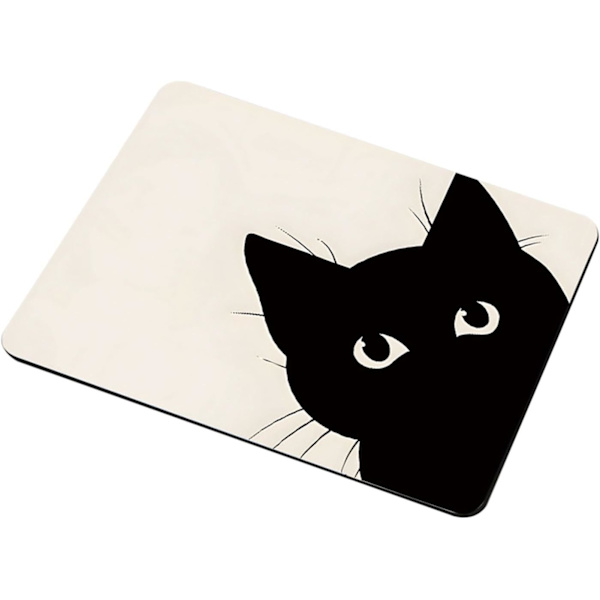 Sjov Mussemåtte Sød Kat Print Rektangel Personlig Mussemåtter Skridsikker Mussemåtte Lille Kontor Computer Mussemåtte cute cat