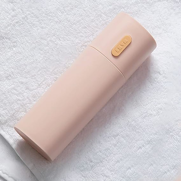 Matkustushammastahrassa, Kannettava Hammasharjan Pidike, Hammasharjan Säilytyskuppi Kotiin, Leirintään, Ulkoilmaan Pink