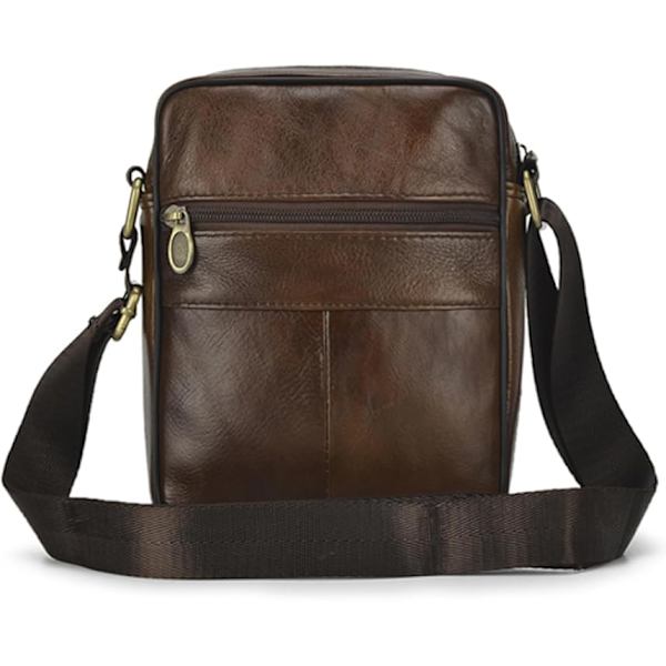 Mænd Lille Ægte Læder Håndtaske Skuldertaske Satchel Business Casual Sling Rejsegave Til Tegnebog Pung Mobiltelefon Nøgler