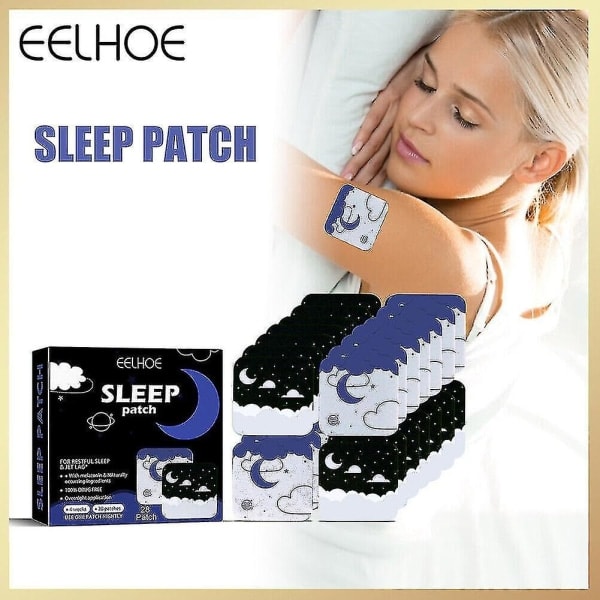 Box Sleep Patches för kvinnor och män främjar vilsam sömn och lindrar jetlag