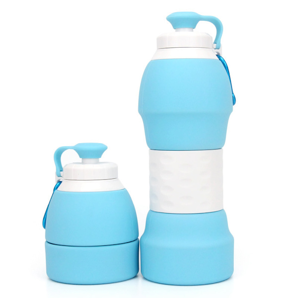 580 ml, Suulakepullo, Joustava Taitettava Uusiokäyttöinen Vedenpullo, Taitettava Urheilupullo, Silikoninen Taitettava Vedenpullo