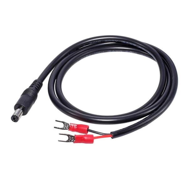 Universal DC5.5x2.1mm til 2-pinners strømkabel DC5521 til 2-pinners DC10A ladekabel Big red
