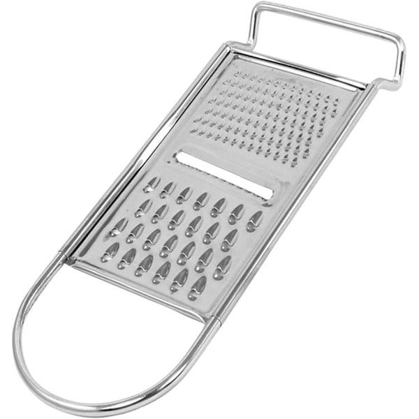 Heavy Duty Flat Ost Rivjern i Rustfritt Stål med Håndtak, 3-veis Multifunksjonell Flat Mat Rivjern, Razor Sharp Tenner