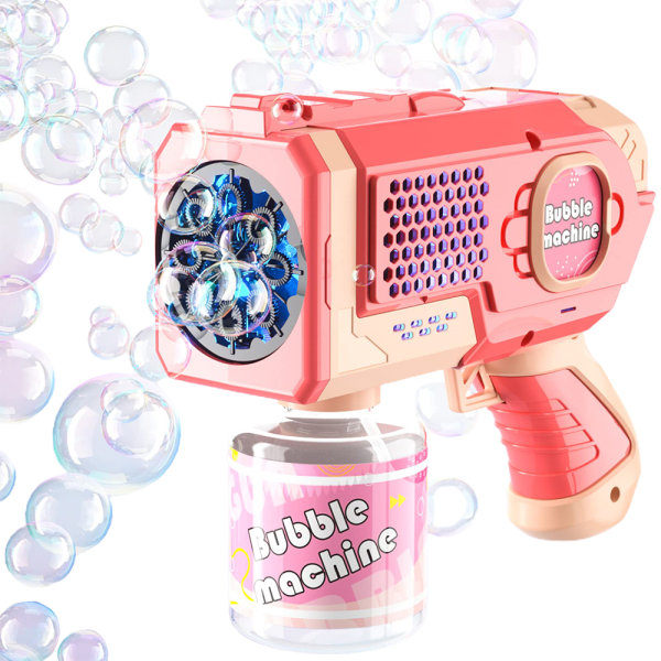 Bubbelmaskin för barn sommarleksak present till födelsedagsfest ed red