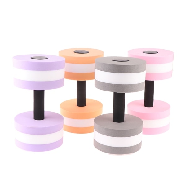 1 st EVA Vattendumbbell Automatisk Flytande Skum Dumbbells Lila Purple