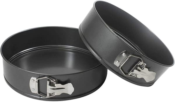 Sæt med 2 Runde Kageforme 9 TOMMER Non-Stick Springform Løse Bund Bagepande