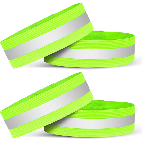 Heijastava ranneke, juoksun turvavarusteet heijastavat rannekkeet, korkean näkyvyyden pyöräily nilkkapanta heijastin hiha, itseliimautuvat heijastavat nauhat A-4Pcs-1 Reflective Tape