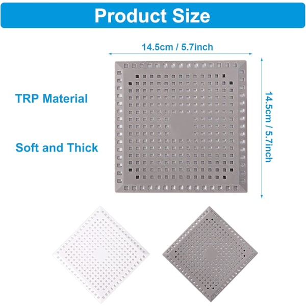 Viemärisuojat imukupilla, hiussuodatin-loukku kylpyhuoneen amme- ja suihkuviemärille, keittiön pesualtaalle, lemmikkieläinten karvoille White+White