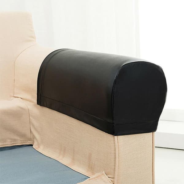 2 st PU-läder Soffa Armstödsskydd Skydd Stretch Vattentät För Soffa Stol