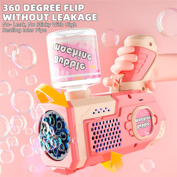 Bubbelmaskin för barn sommarleksak present till födelsedagsfest ed red
