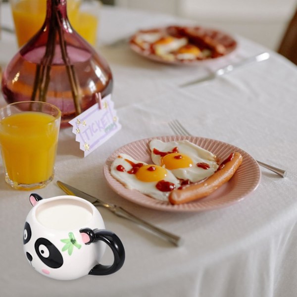 Keramisk Panda Kops 320ML Vandkop Drikkemug Vandkrus Sjov Sød Kaffe Kop Keramisk Dyr Kaffe Kop til Varmt
