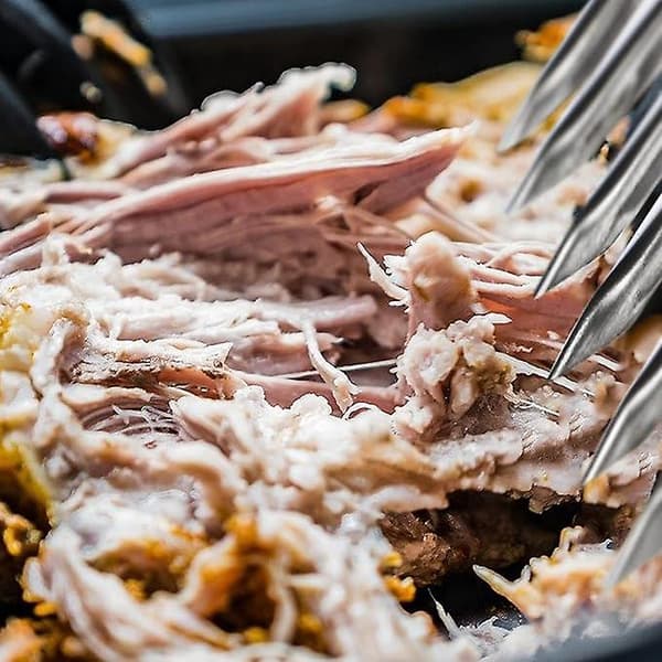 Kødtænger - Høj kvalitet rustfrit stål grillredskaber - Tænger (2 stk - Sølv)