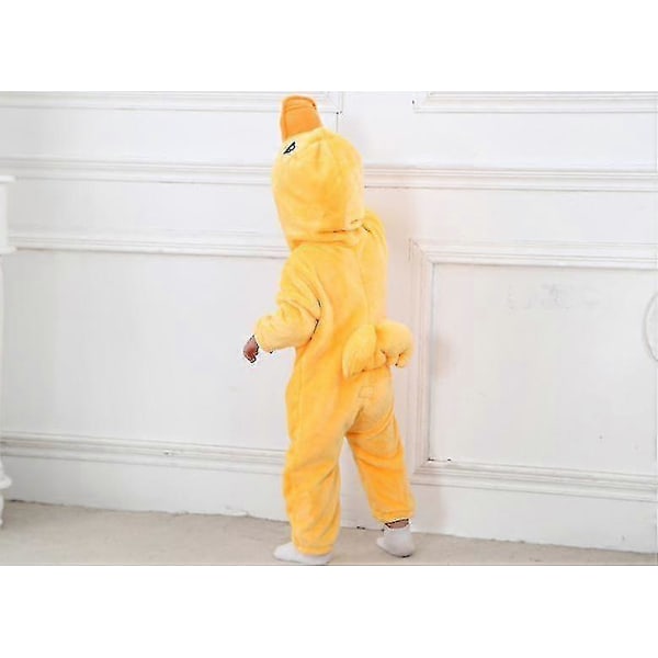 Unisex Baby Djurdräkt Vinter Höst Flanell Huva Cosplay Jumpsuit 100 Duck