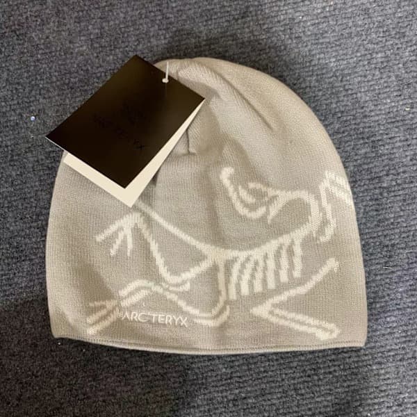 ARC'TERYX Herr Cap Casual Varm Vinter Skidkeps Ljusgrå Blue