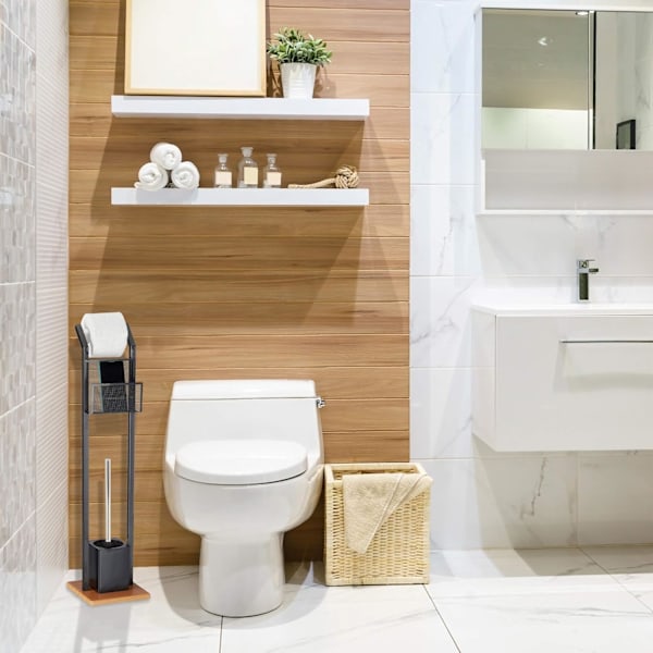 Toiletbørste Hoveder, Sæt af 9, Pakke af WC-Børster, 12 mm Gevind, D: 7 cm, Hvid
