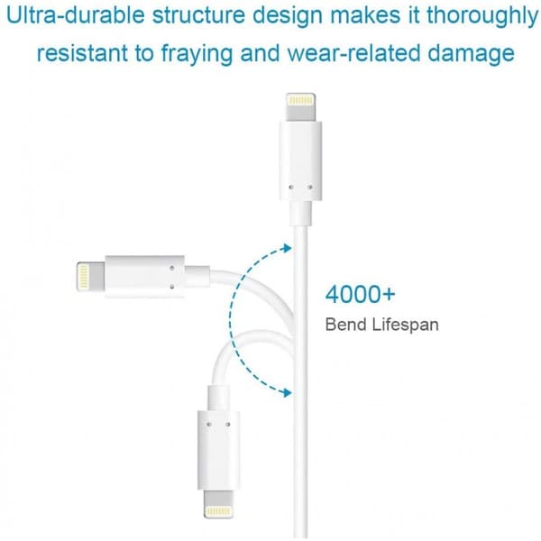 Apple Lightning-kabel til USB, 3 meter - MFi-godkendt
