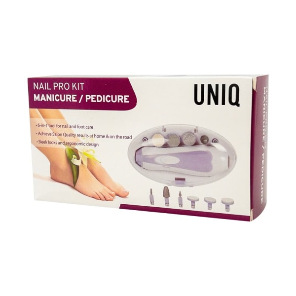 UNIQ Elektrisk nagelfil - Komplett set för manikyr
