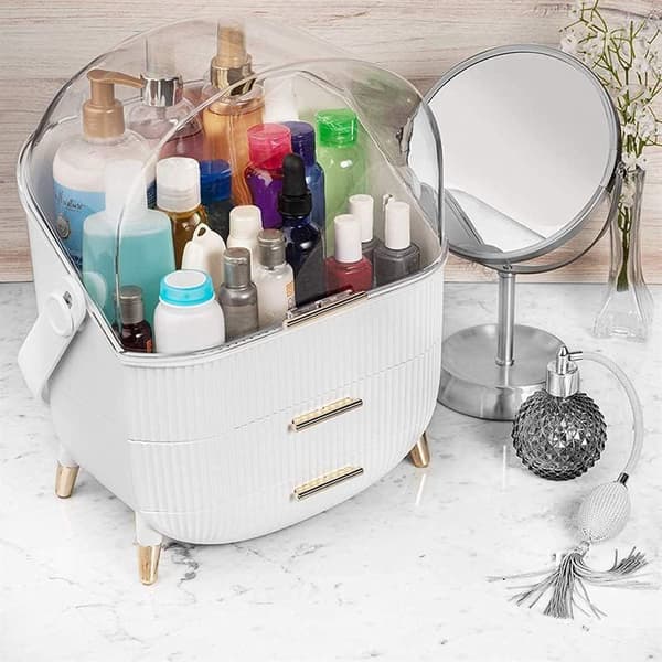 UNIQ Retro Makeup Box Organizer - Hvid