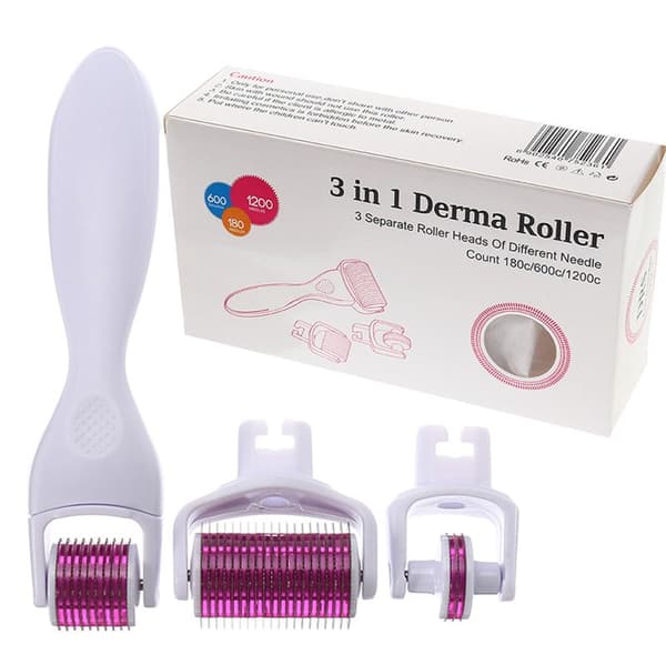 Dermaroller-set (3 i 1 för ansikte, ögon och kropp)