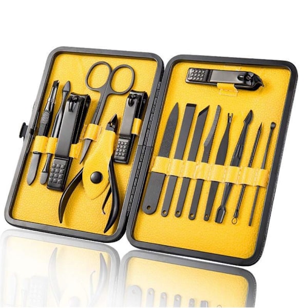 UNIQ Grooming Set 15 delar - Naglar, fötter, ansikte & ögonbryn