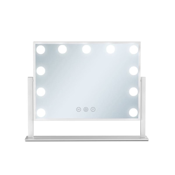 UNIQ Paris Make-up spegel med 11 LED-lampor - Vit