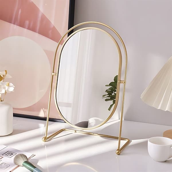UNIQ Oval Lux Bordspeil - Gull