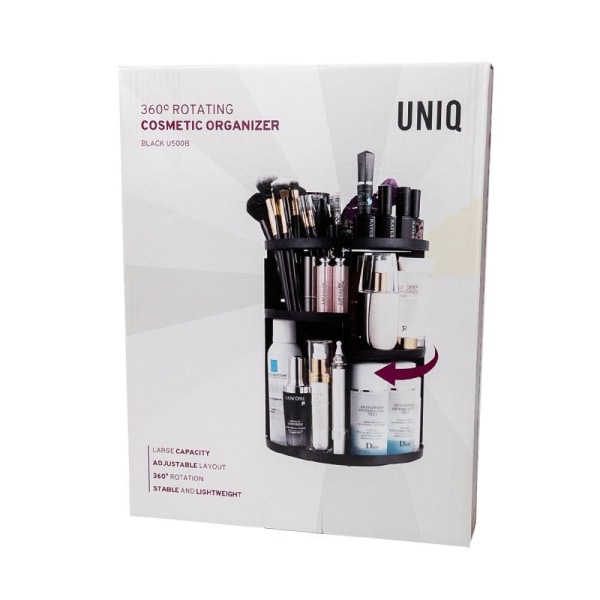 UNIQ 360º Roterande Kosmetisk Organizer - Svart