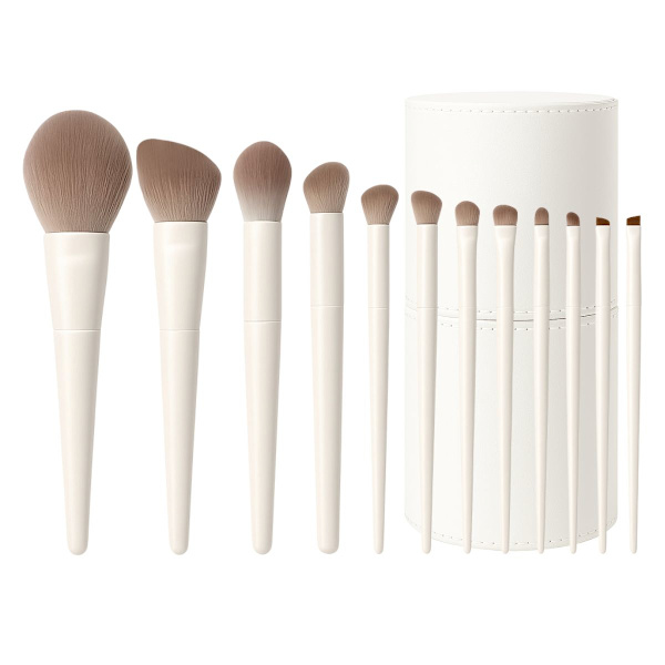 Technique PRO Cloud Makeupborstset - 12 makeupborstar med cup-etui