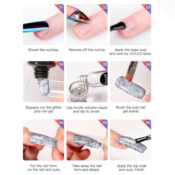 ROSALIND Polygel Kit - Klar / Transparent