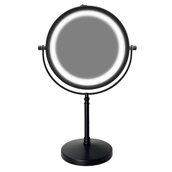 UNIQ Bordsspegel med LED och 10X - Matt svart