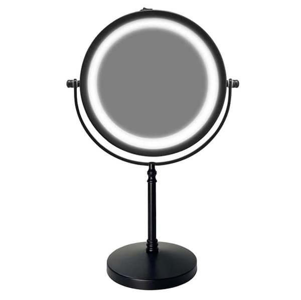 UNIQ Bordsspejl med LED og 10X - Mat sort