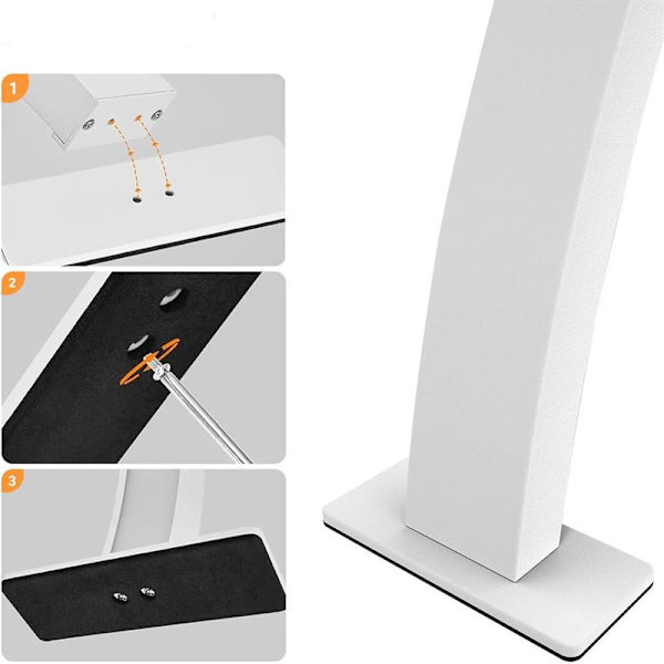 UNIQ LED Bordslampa Halvmånebåge för manikyr / ögonfransförlängning - Vit