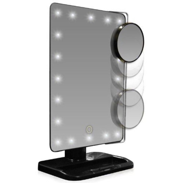 UNIQ Hollywood Makeup Spegel med LED-ljus - Svart