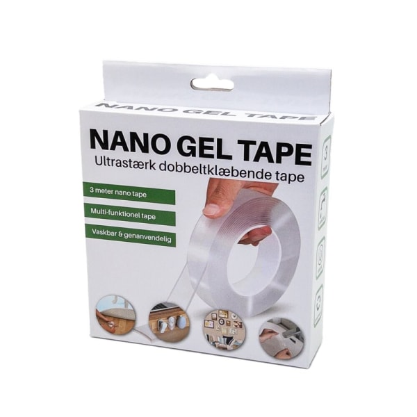 Nano Tape | Återanvändbar dubbelhäftande tejp 3 m