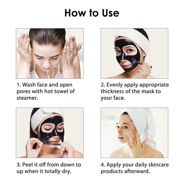 Oalen Black Mask + silikonebørste