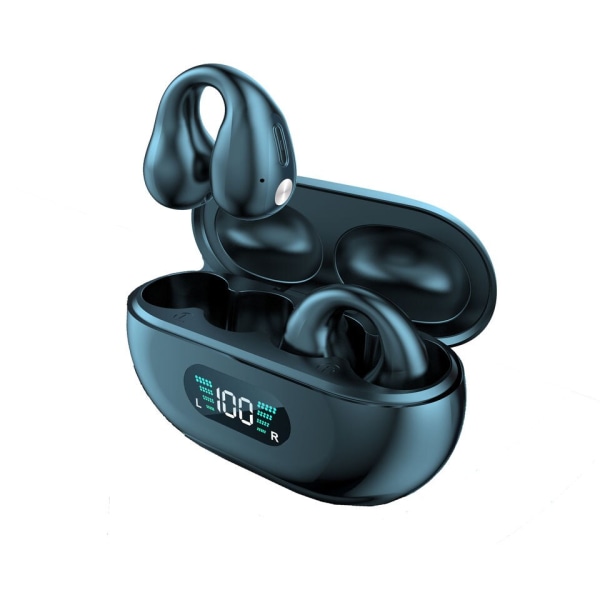 Trådlösa open-ear hörlurar med Bluetooth 5.2 i svart