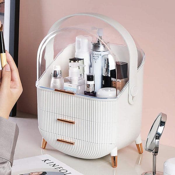 UNIQ Retro Makeup Box Organizer - Hvid