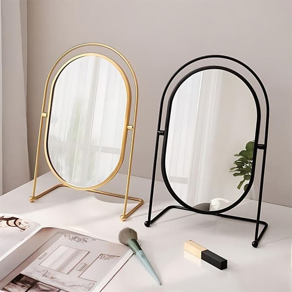 UNIQ Oval Lux Bordspeil - Gull